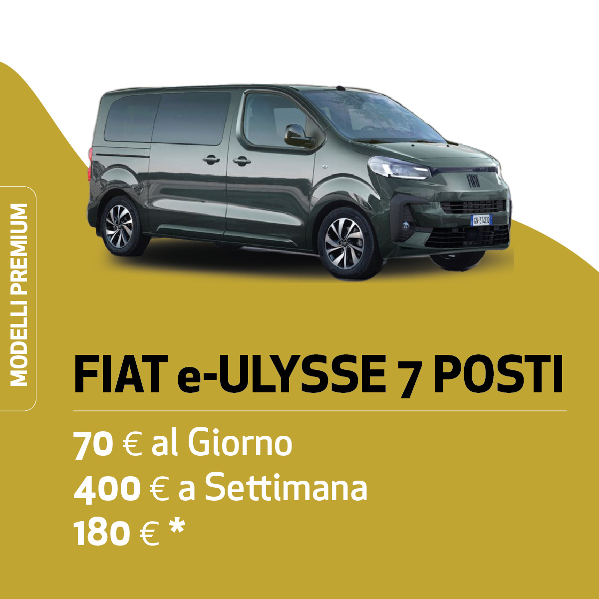 FIAT e-ULYSSE 7 POSTI noleggio breve termine