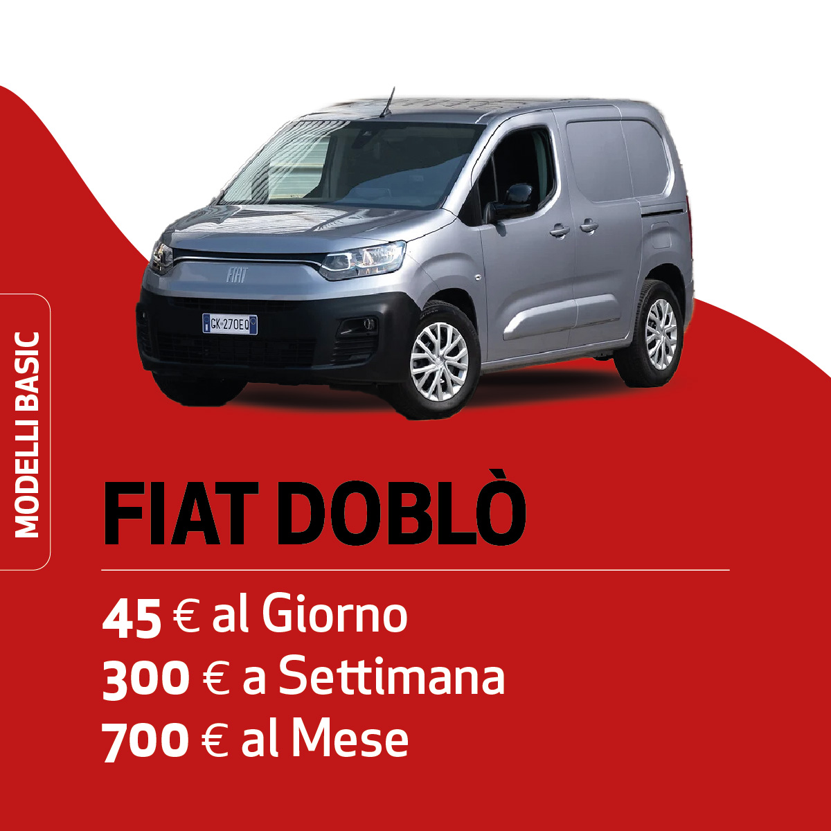 FIAT DOBLÒ noleggio breve termine