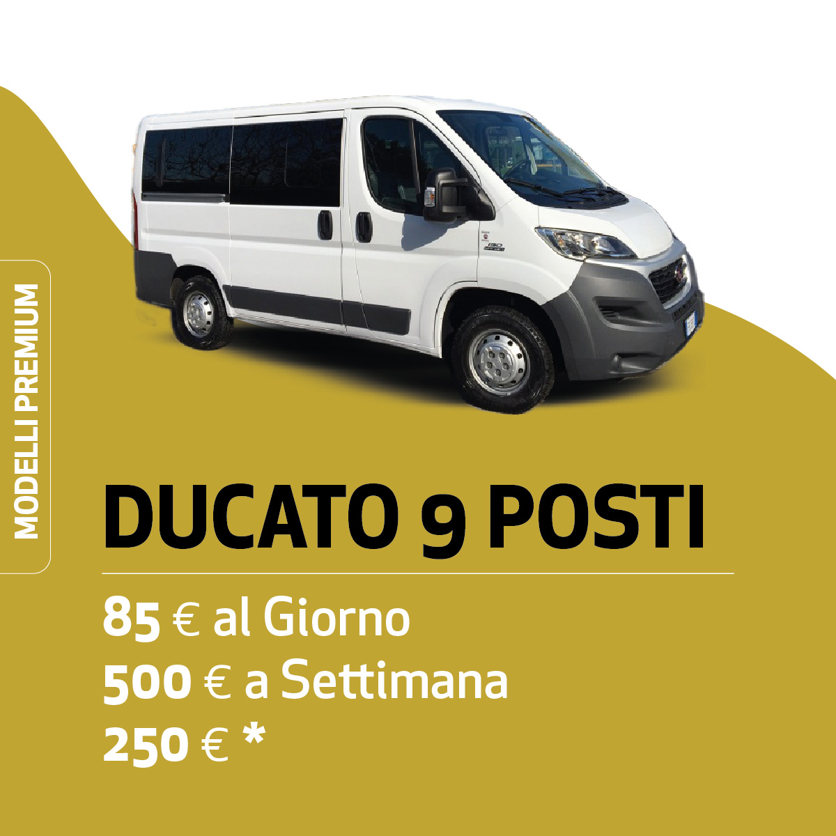 Fiat DUCATO 9 POSTI noleggio breve termine