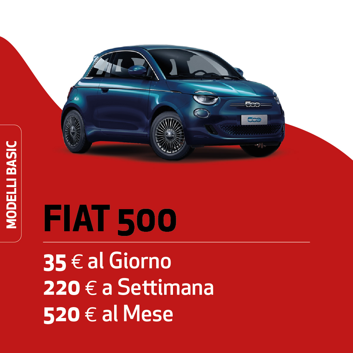 Fiat 500 noleggio breve termine