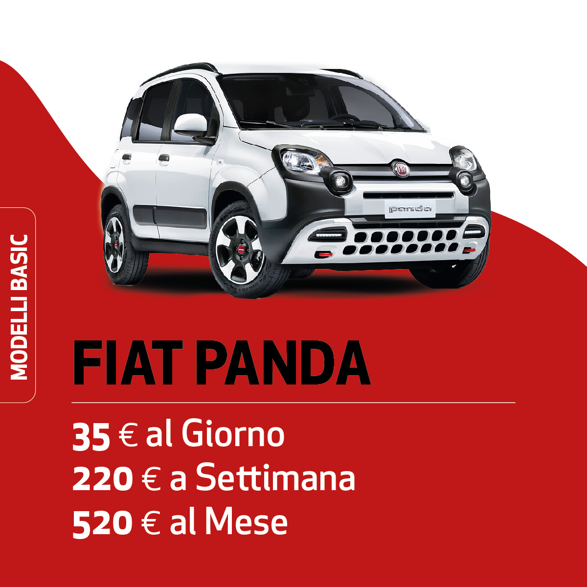 Fiat Panda noleggio breve termine