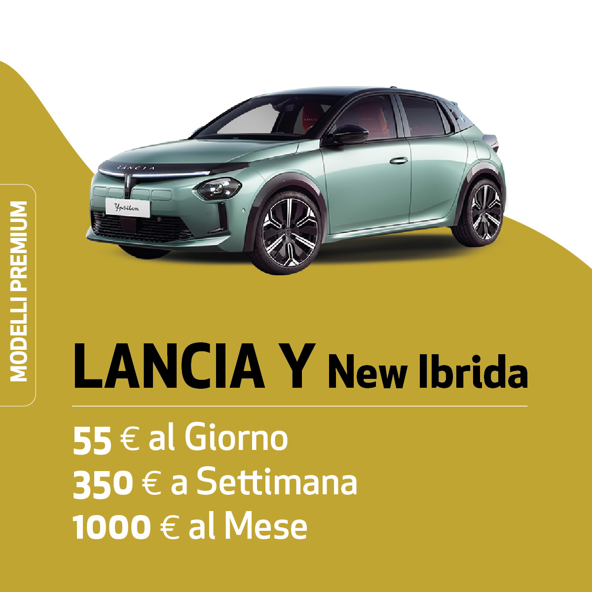 LANCIA Y New Ibrida noleggio breve termine