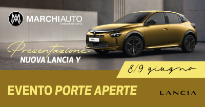 Nuova Lancia Y: dall’8 e 9 giugno disponibile da Marchi Auto - Nuova Lancia Y da Marchi Auto