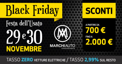 BLACK FRIDAY AUTO: FESTA DELL'USATO MARCHI AUTO - Black Friday marchi auto 2024 - festa dell'usato